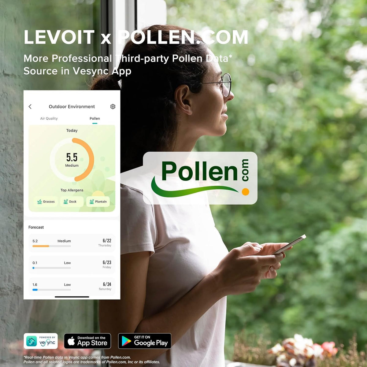 Levoit Core 600S-P Smart Air Purifier