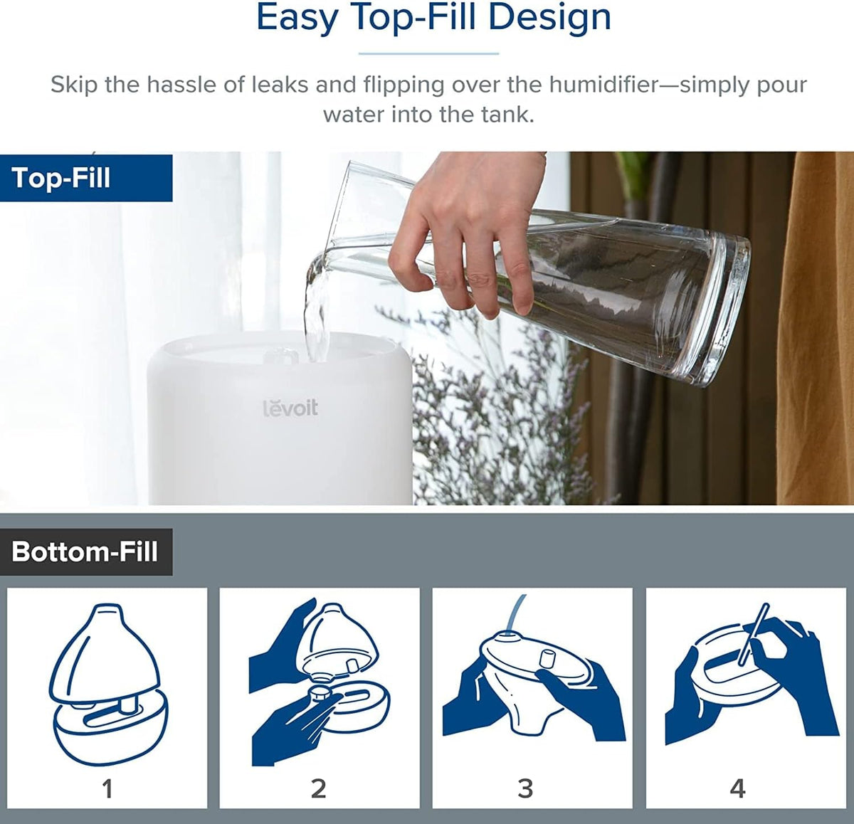 Levoit Dual 200S Smart Top-Fill Ultrasonic Humidifier
