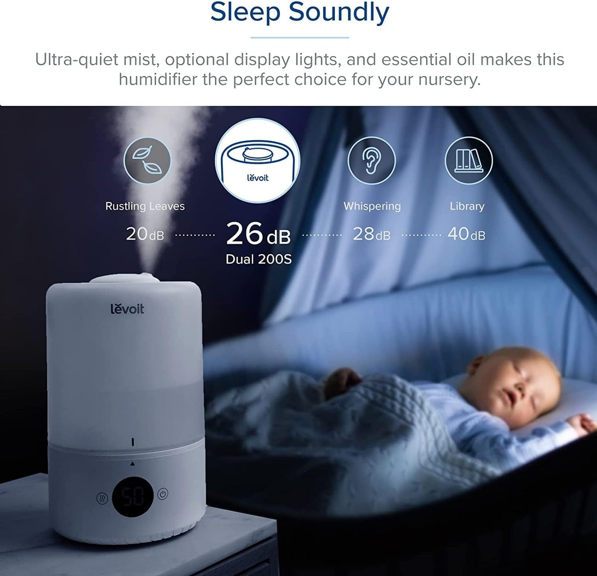 Levoit Dual 200S Smart Top-Fill Ultrasonic Humidifier