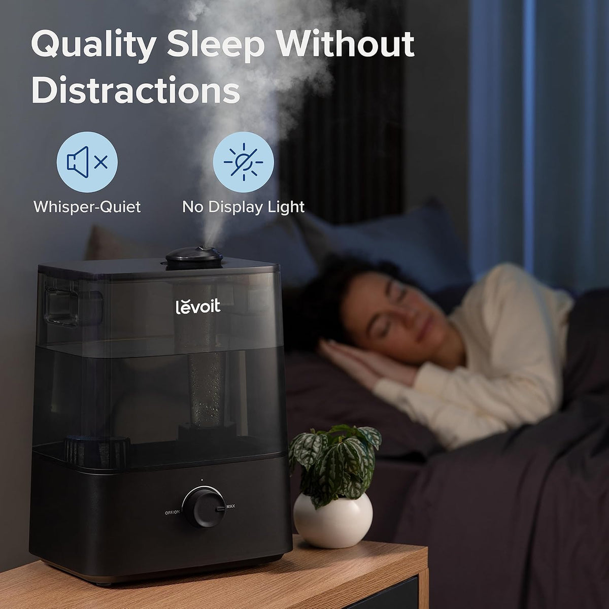 Levoit Classic 300 Lite Ultrasonic Cool Mist Humidifier Black