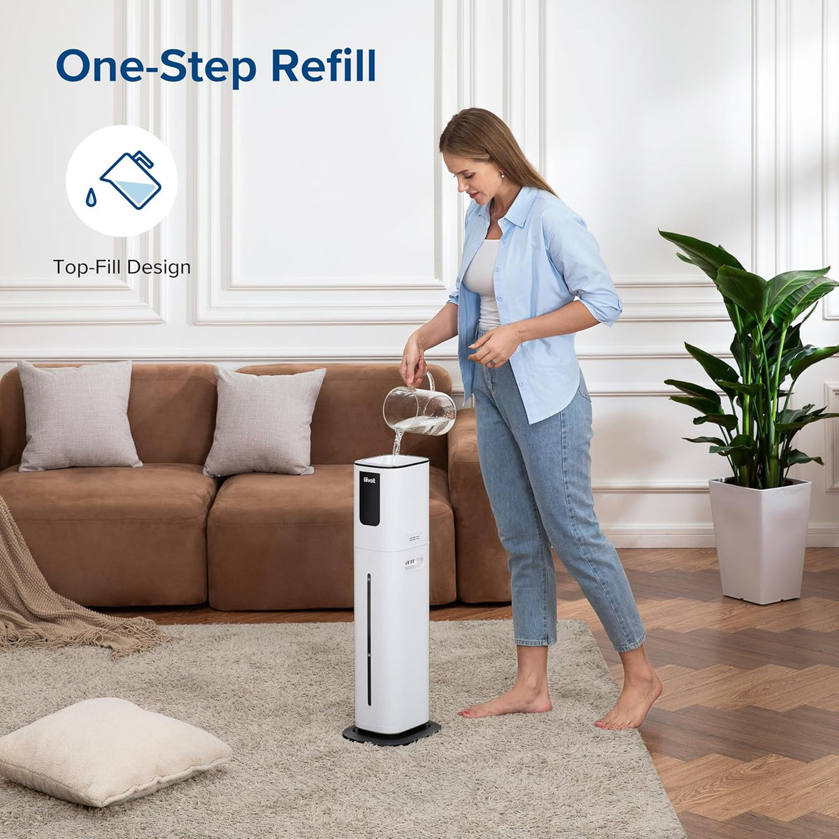 Levoit OasisMist® 1000S Smart Ultrasonic Cool Mist Tower Humidifier